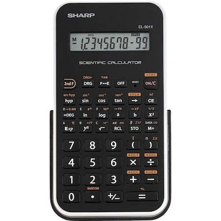 Scientific Calculator,10-Digit,3-1/10Wx5-7/10Dx1/2H,BK/WE